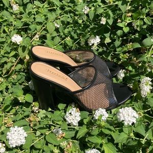 Shoe Dazzle | Sexy Fishnet Black Heels 🖤